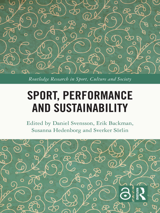 תמונה של  Sport, Performance and Sustainability